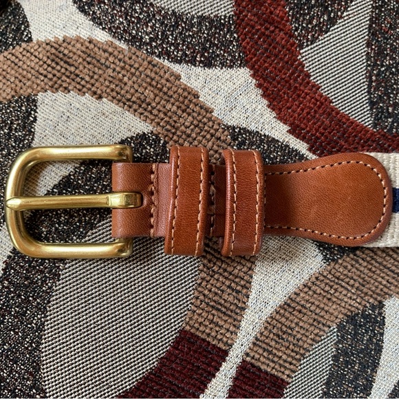 Coach linen and leather belt size 34 (85 cm) - Picture 9 of 10